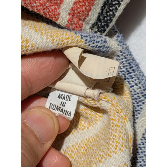 Think Pink Patchwork Flannel Shirt L Plaid Stripe Outdoor Vintage - Picture 14 of 14